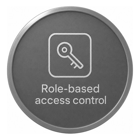 Role-based access control badge